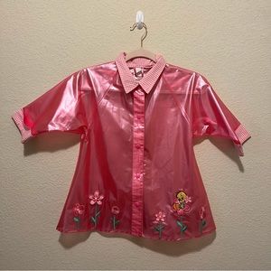Vintage Looney Tunes Tweety Bird Pink Kids Raincoat Warner Bros Studio Studios
